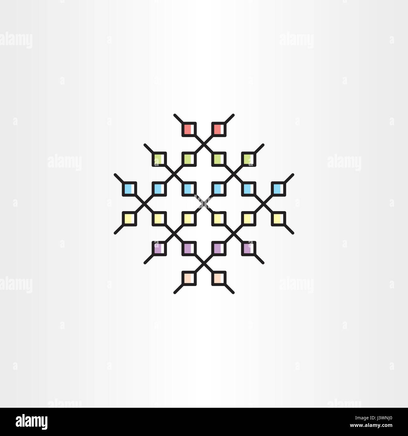 Netzwerk-Daten-Symbol-Verbindung-Vektor-design Stock Vektor