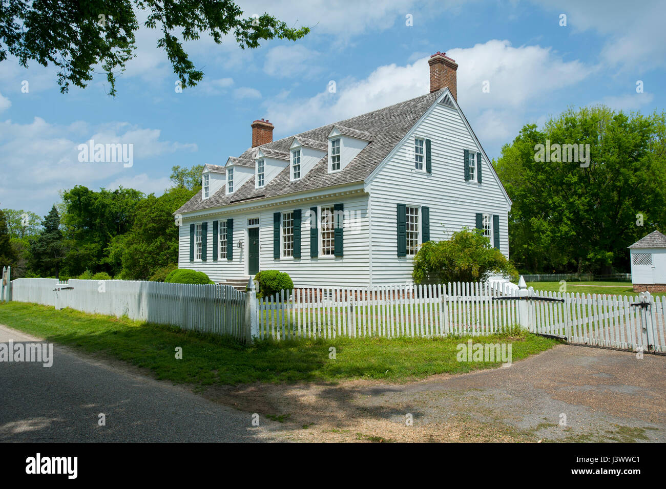 USA Virginia VA historischen kolonialen Yorktown Dorf am Fluss York - Main Street The Dudley Digges House Stockfoto