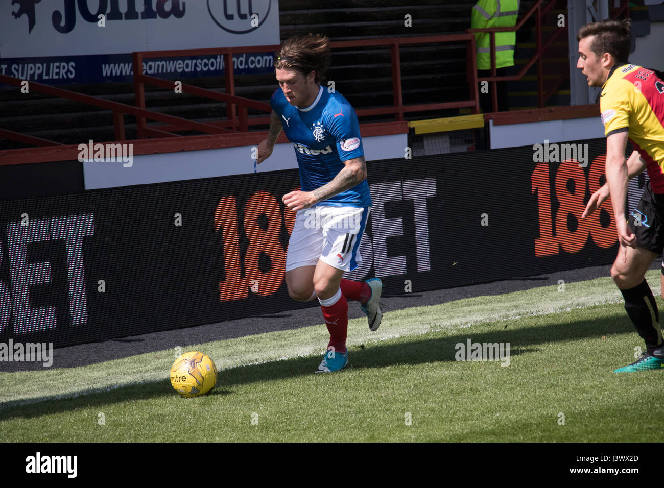 Glasgow, Schottland, Vereinigtes Königreich. 7. Mai 2017. Partick Thistle V Glasgow Rangers SPFL Sonntag, 7. Mai 2017 - Tore von Doolan, McKay und Garner sah das Spiel Ende 2-1 bis Rangers. Bildnachweis: Barry Cameron/Alamy Live-Nachrichten Stockfoto