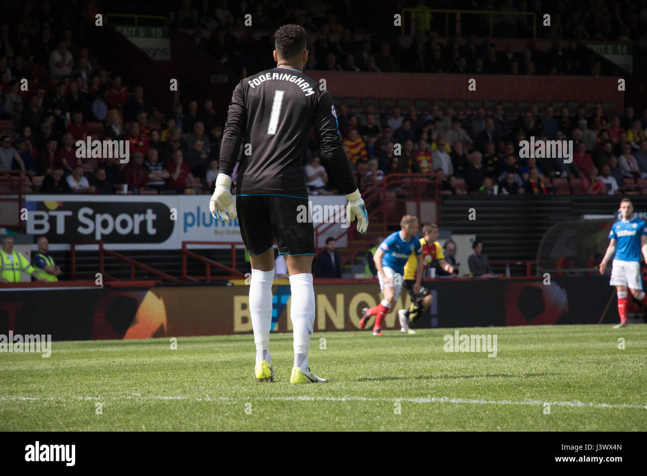 Glasgow, Schottland, Vereinigtes Königreich. 7. Mai 2017. Partick Thistle V Glasgow Rangers SPFL Sonntag, 7. Mai 2017 - Tore von Doolan, McKay und Garner sah das Spiel Ende 2-1 bis Rangers. Bildnachweis: Barry Cameron/Alamy Live-Nachrichten Stockfoto