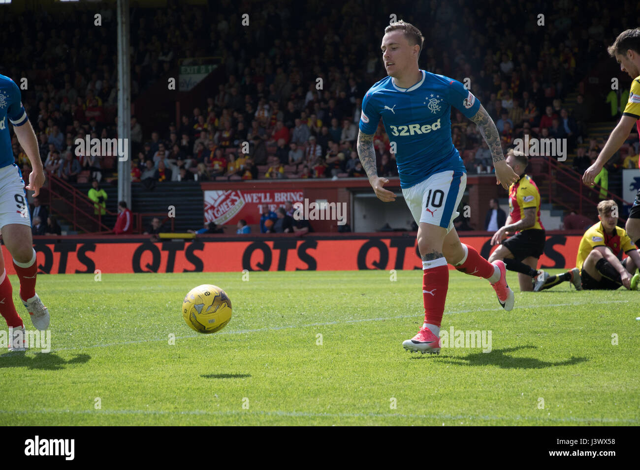 Glasgow, Schottland, Vereinigtes Königreich. 7. Mai 2017. Partick Thistle V Glasgow Rangers SPFL Sonntag, 7. Mai 2017 - Tore von Doolan, McKay und Garner sah das Spiel Ende 2-1 bis Rangers. Bildnachweis: Barry Cameron/Alamy Live-Nachrichten Stockfoto