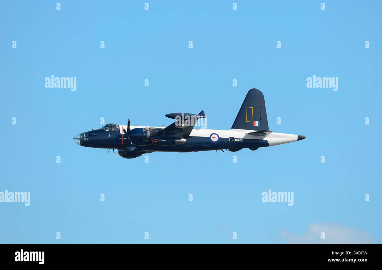 US Navy Lockheed P2V-7 Neptun am Wings over Illawarra 2017 Airshow, Albion Park, NSW, Australien Stockfoto