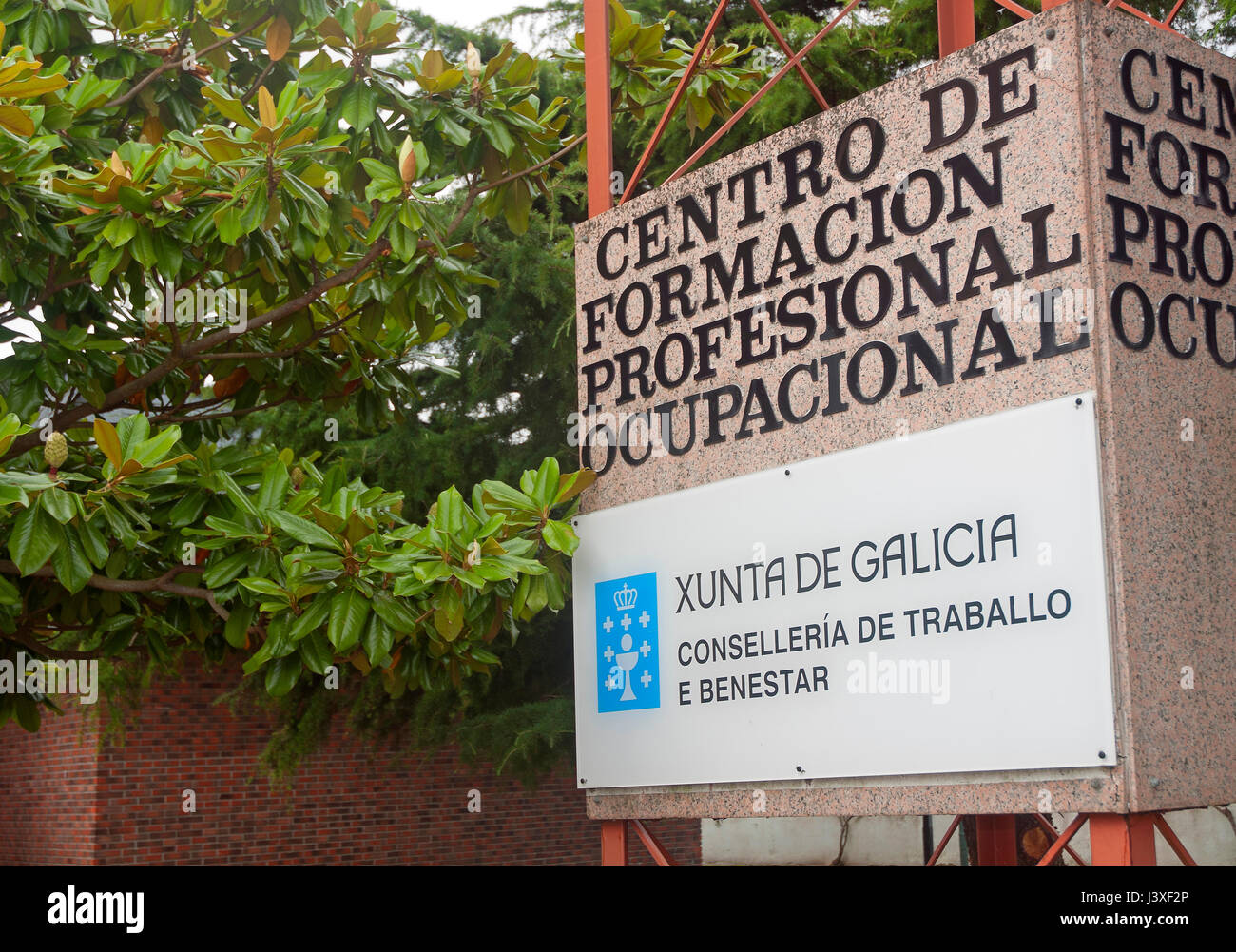 Berufliche Ausbildung Mitte, Viveiro, Lugo Provinz, Region Galicien, Spanien, Europa Stockfoto