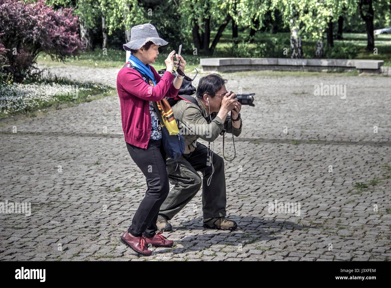 Belgrad, Serbien - ein paar fotografieren Stockfoto