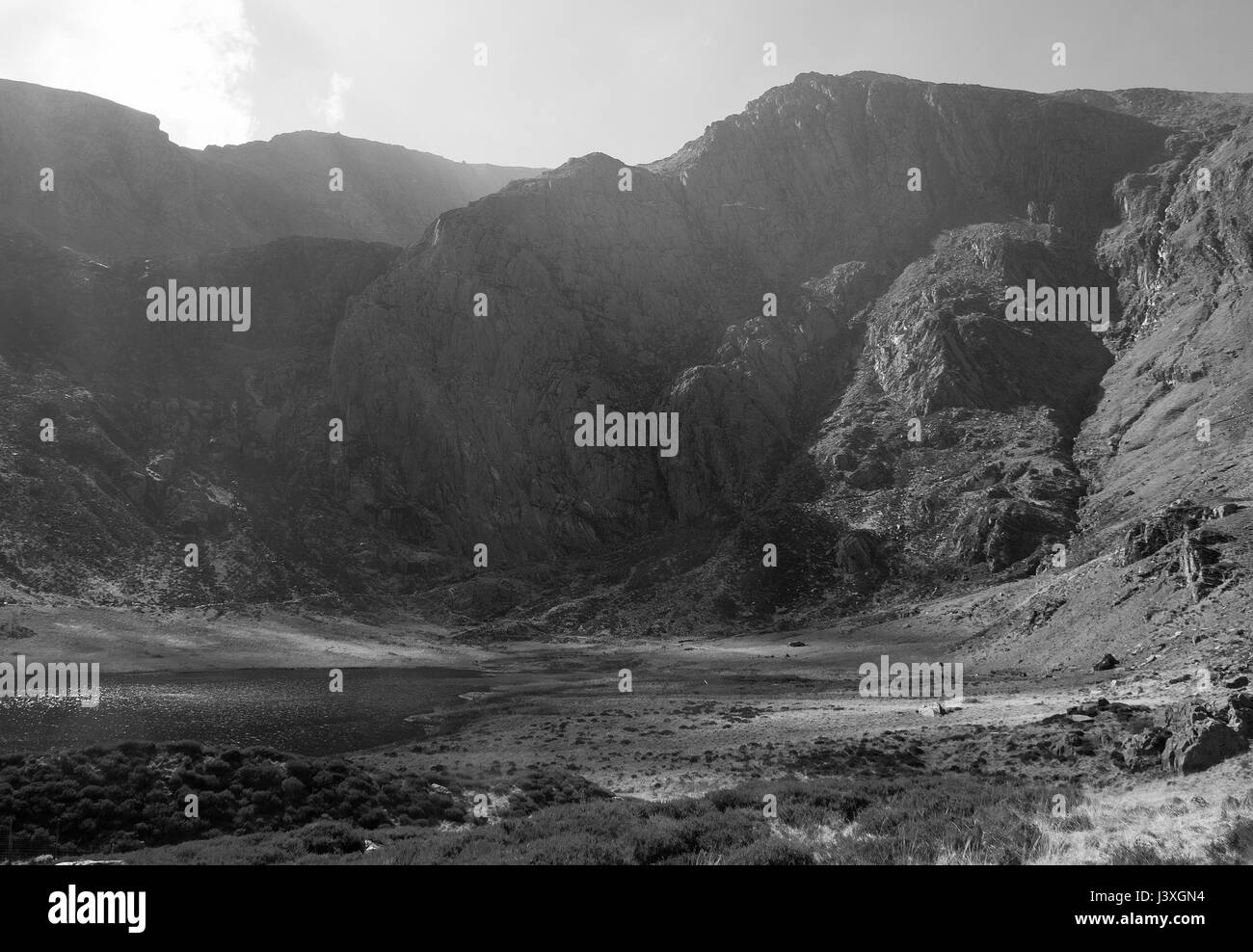 CWM Idwal Snowdonia Nordwales Stockfoto