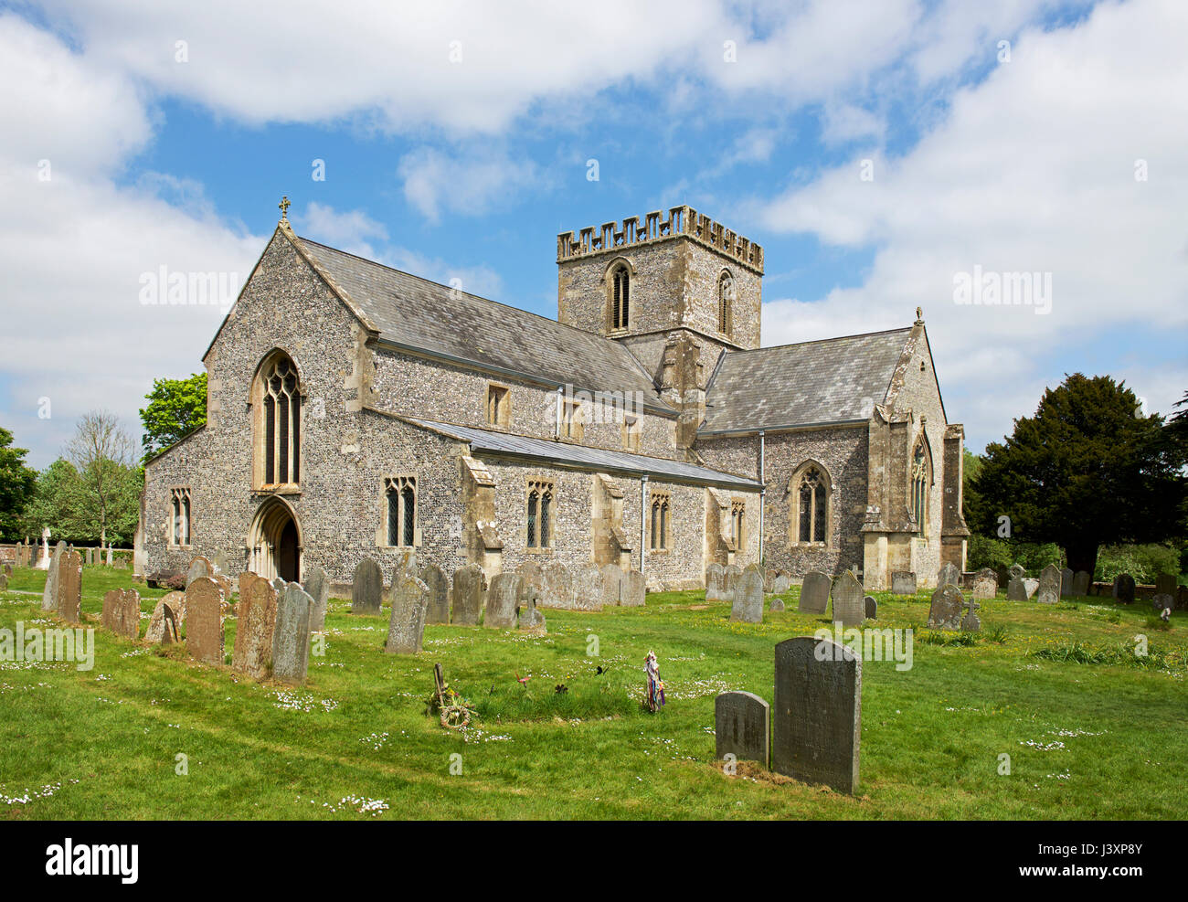 St. Marien Kirche, großes Bedwyn, Wiltshire, England UK Stockfoto