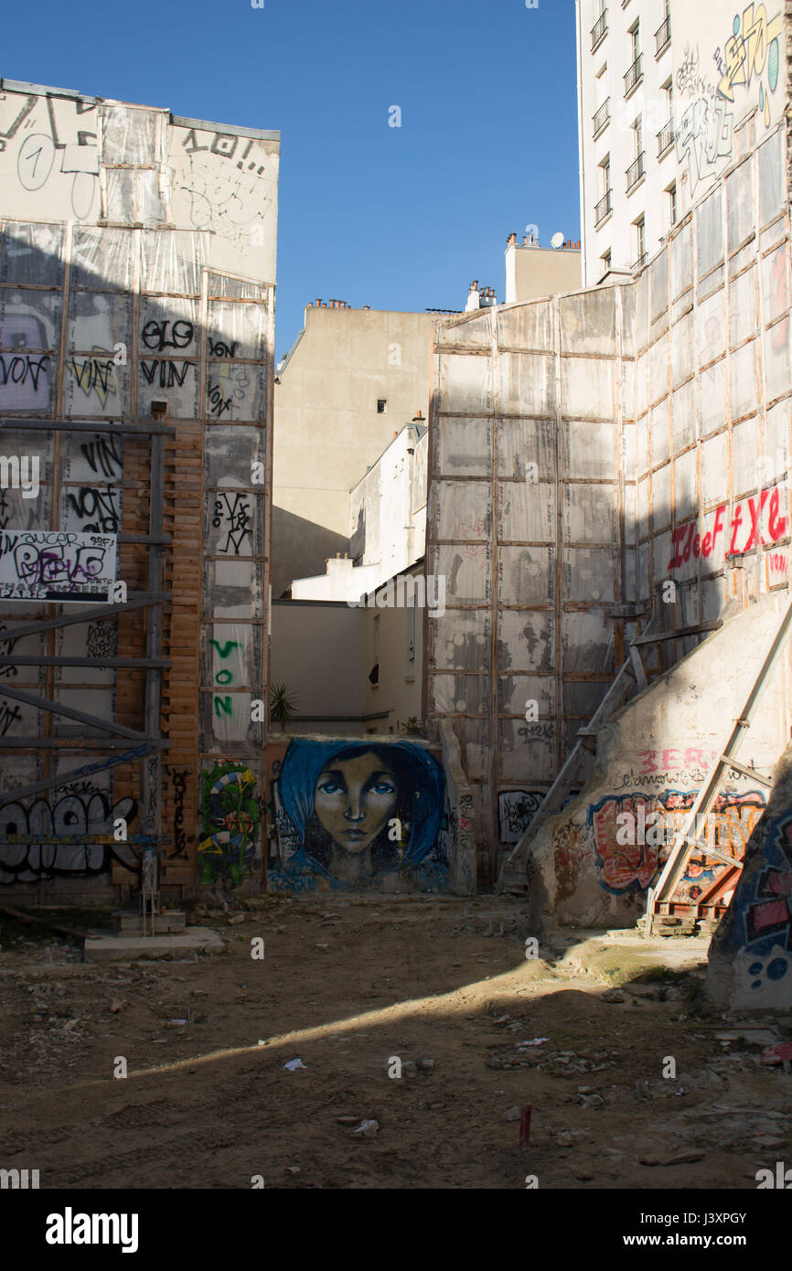 Place du Tertre Butte Montmartre Pres du Sacre coeur Stockfoto