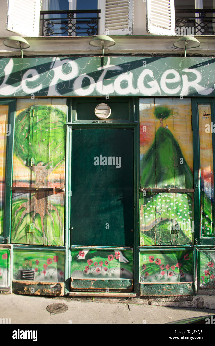 Place du Tertre Butte Montmartre Pres du Sacre coeur Stockfoto