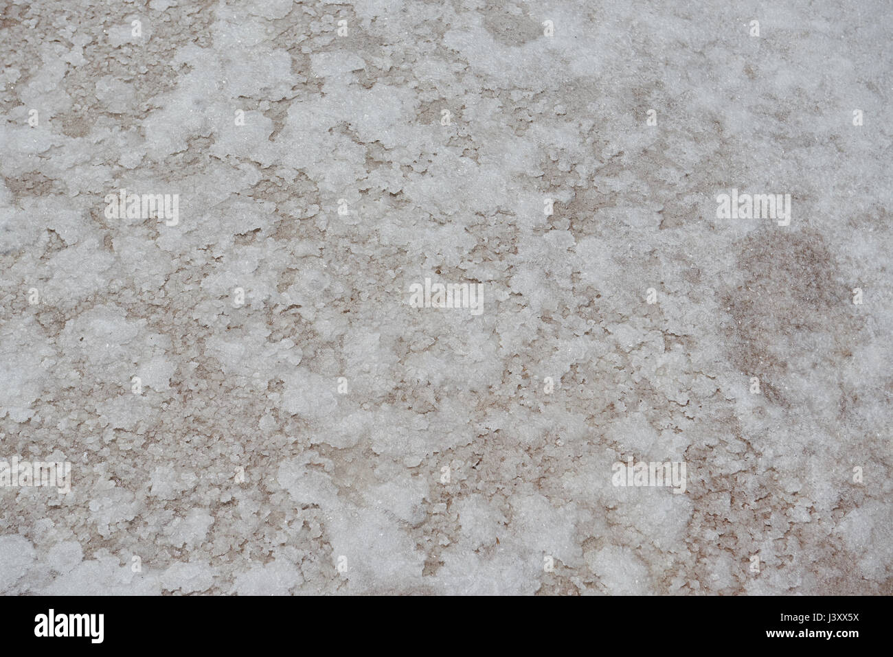 Trockene mineralische Salz Hintergrund. Muster der Natur Salzkristall Stockfoto