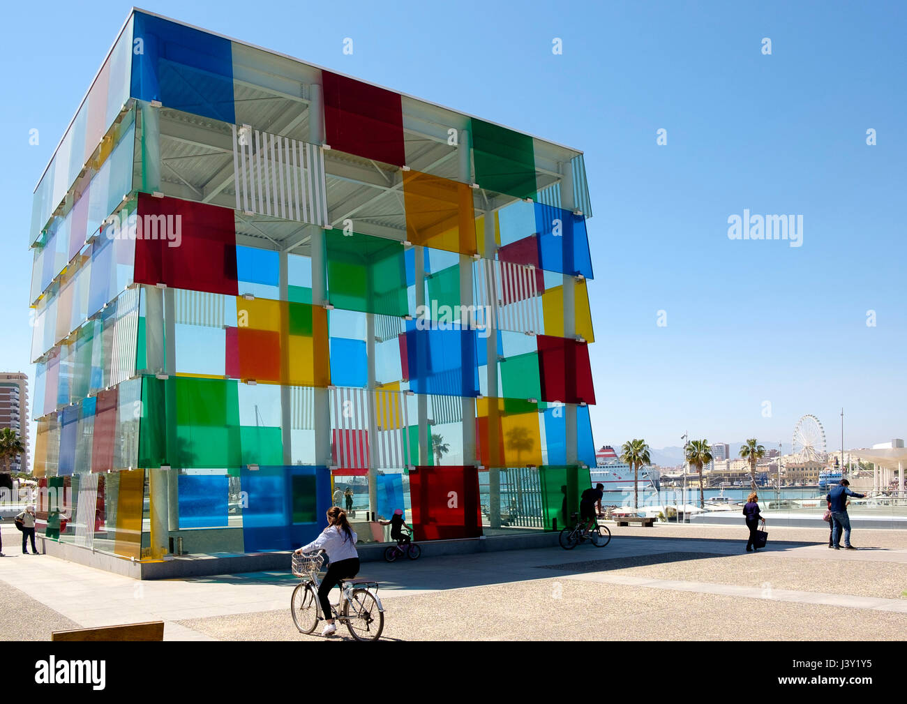 Centre Pompidou Malaga Stockfoto