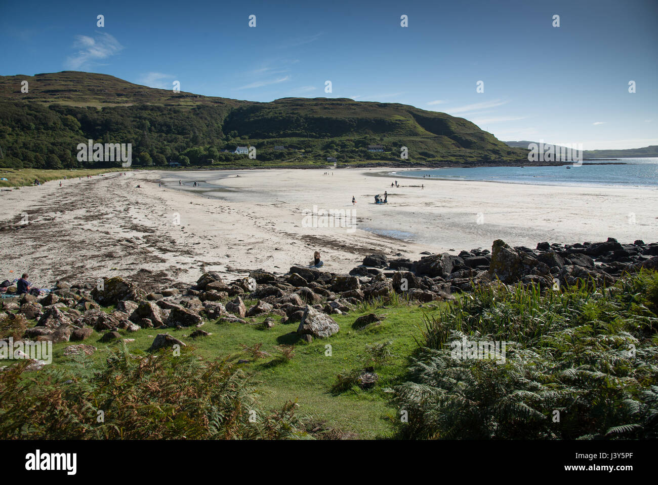 Calgary Bay, Calgary, Isle of Mull, Schottland. Stockfoto