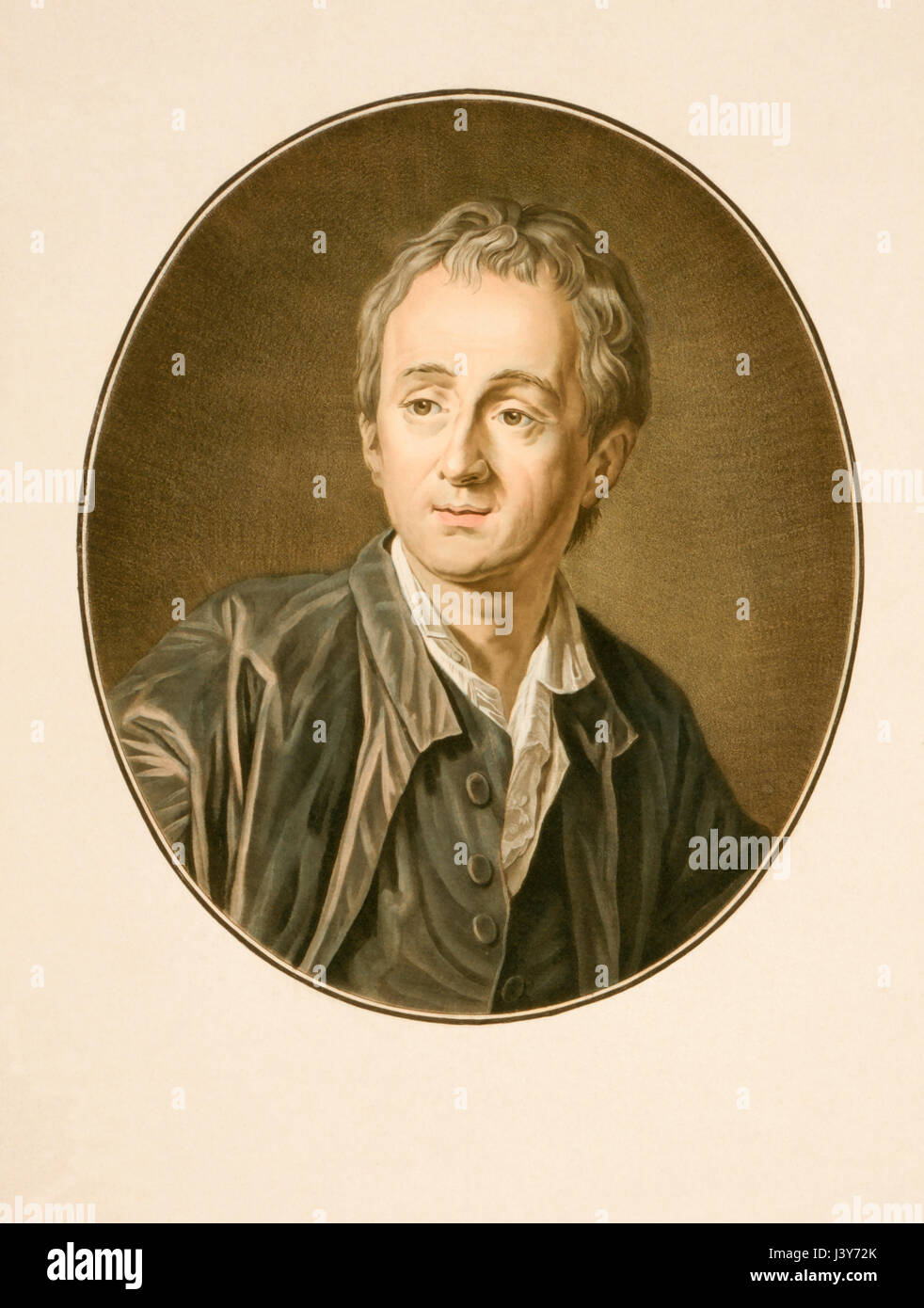Denis Diderot 1713-1784.  Französischer Schriftsteller, Philosoph und Kunstkritiker. Stockfoto