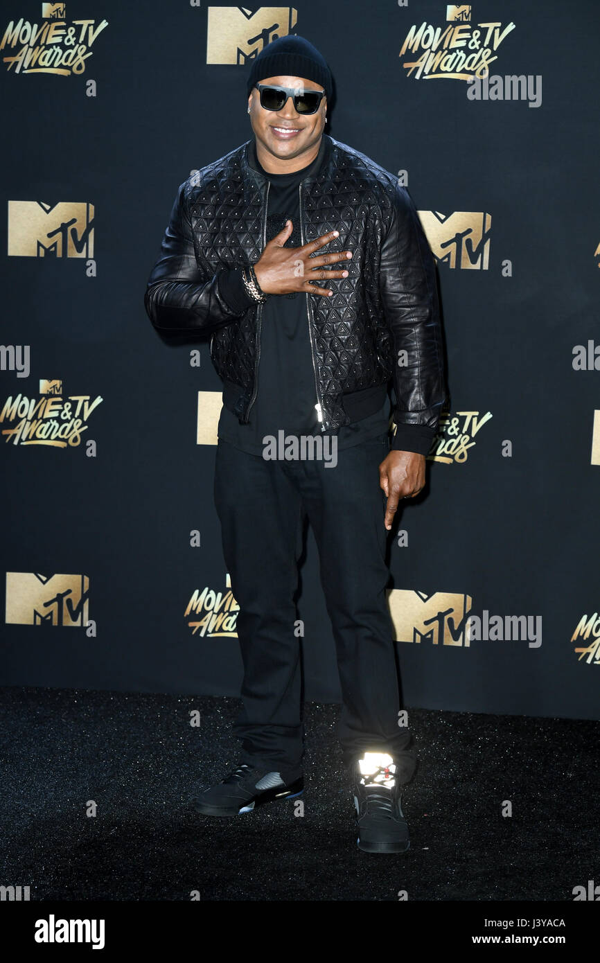 LL Cool J, die Teilnahme an der 2017 MTV Movie und TV Awards statt in The Shrine Auditorium in Los Angeles, USA. Stockfoto