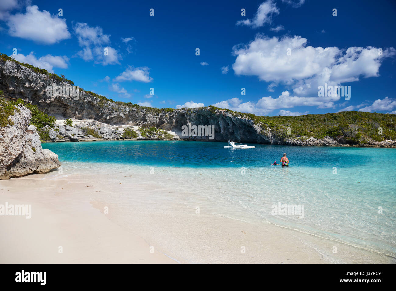 Dean es blue hole Stockfoto