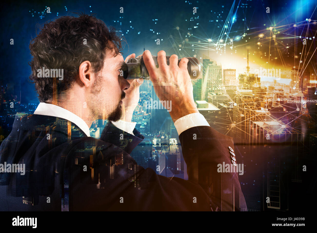 Blick in die Zukunft Stockfoto