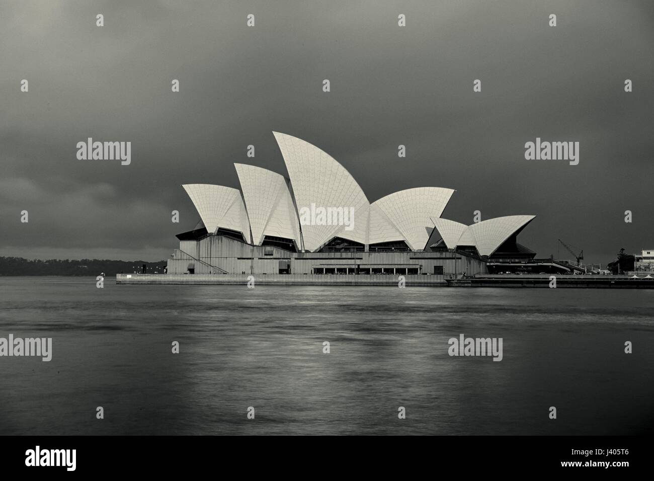 Blick auf die Oper von Sydney Stockfoto