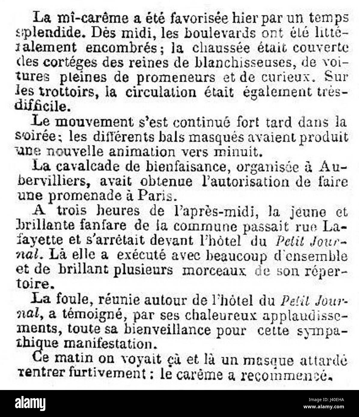 Le Petit Journal vom 6. März 1869 war eine französische Zeitung des 19. Jahrhunderts, die für ihre umfangreiche Berichterstattung über nationale und internationale Ereignisse bekannt ist. Diese Ausgabe reflektiert wichtige politische und gesellschaftliche Ereignisse dieser Zeit. Stockfoto