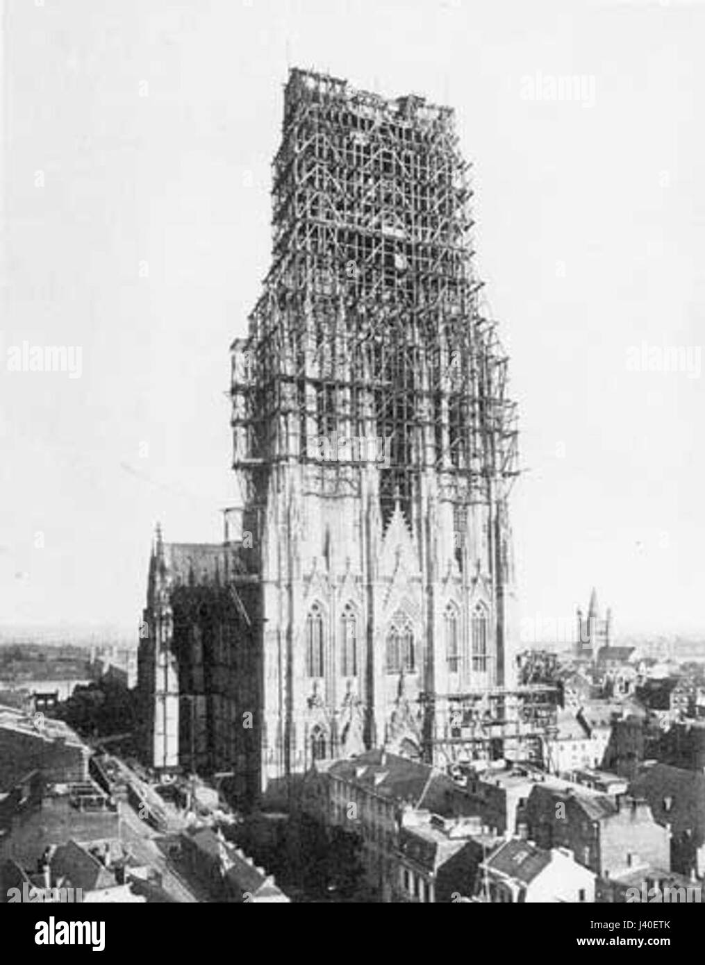 Kolner Dom Kurz Vor der Fertigstellung 1880 Stockfoto