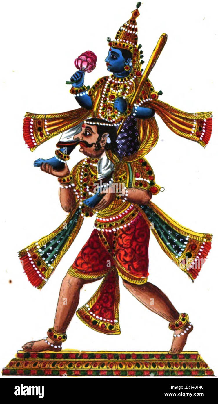 Kubera Deva ist eine Gottheit in der hinduistischen Mythologie, bekannt als der Gott des Reichtums, des Wohlstands und der Herrscher des himmlischen Reiches des Reichtums. Er wird oft als wohlwollende Figur dargestellt, verbunden mit Wohlstand und Wohlstand. Stockfoto