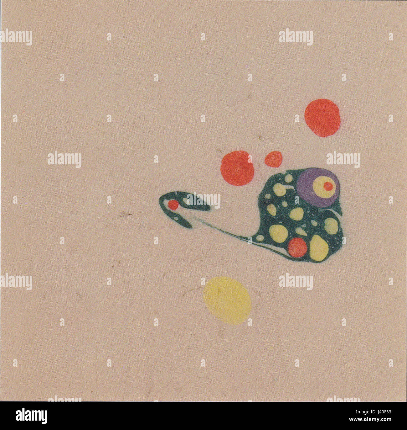 Dieses Werk von Kolo Moser mit dem Titel „Tiermotiv 1“ zeigt Tiermotive, die typisch für den Stil der artistâ im frühen 20. Jahrhundert sind. Das Stück spiegelt Moserâ einzigartige Herangehensweise an dekorative und angewandte Kunst wider. Stockfoto