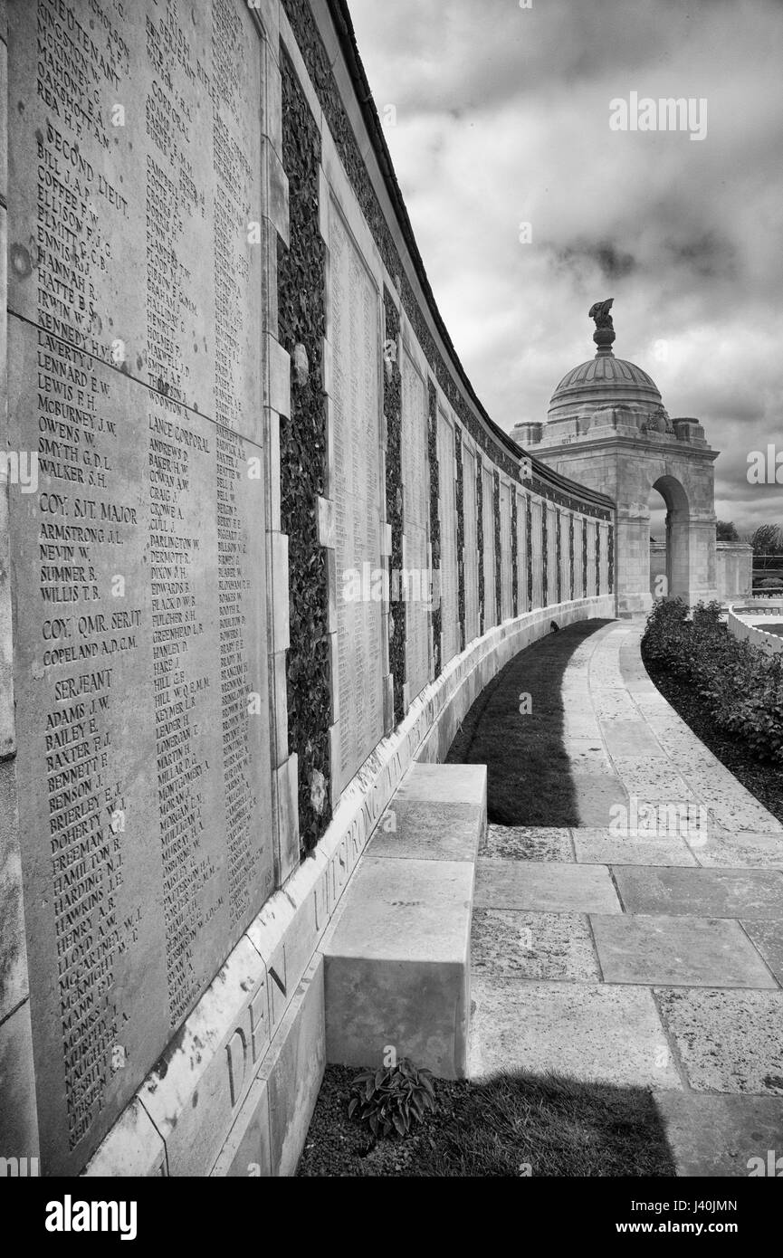 Tyne Cot Militärfriedhof in Westflandern Belgien Stockfoto