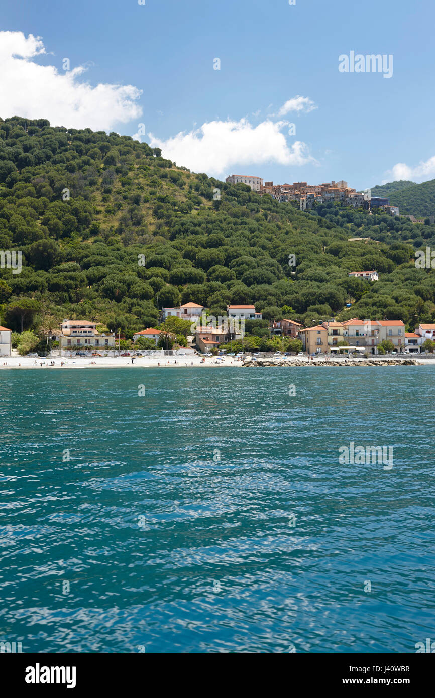 Marina di Pisciotta, Cilento-Küste, Provinz Salerno, Kampanien, Italien Stockfoto