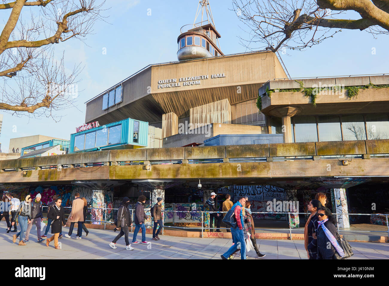 Queen Elizabeth Hall und Purcell Room (1967), South Bank, London, England Stockfoto