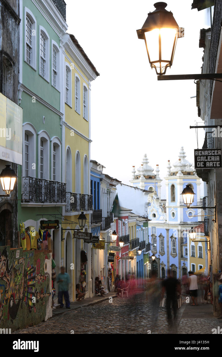 Die historischen kolonialen Pelourinho von Salvador, Hauptstadt von Bahia Stockfoto