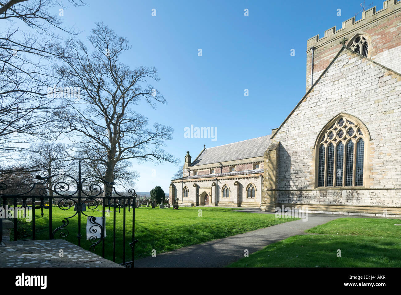 St. Asaph Cathedral in Denbighshire Nord-Wales Stockfoto