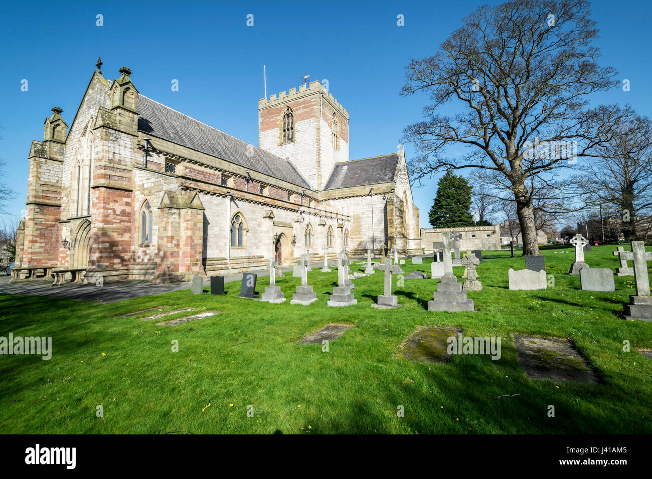 St. Asaph Cathedral in Denbighshire Nord-Wales Stockfoto