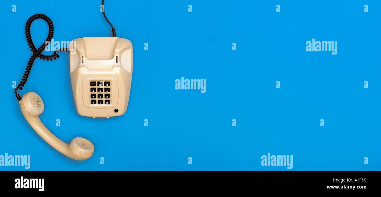 Retro Telefon Header Stockfoto