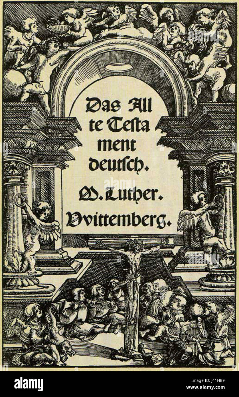 Luther-Altes Testament Stockfoto