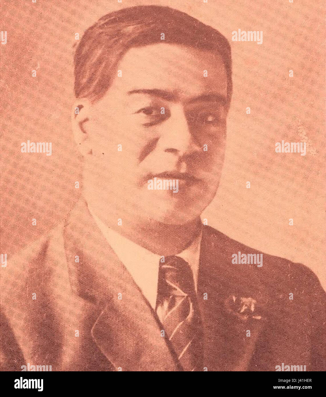 Luis Emilio Recabarren (1876–1924) war ein chilenischer Sozialist und Gewerkschaftsführer, der eine Schlüsselrolle in den frühen Arbeiterbewegungen in Chile spielte. Er plädiert für Arbeitnehmerrechte und soziale Reformen. Stockfoto