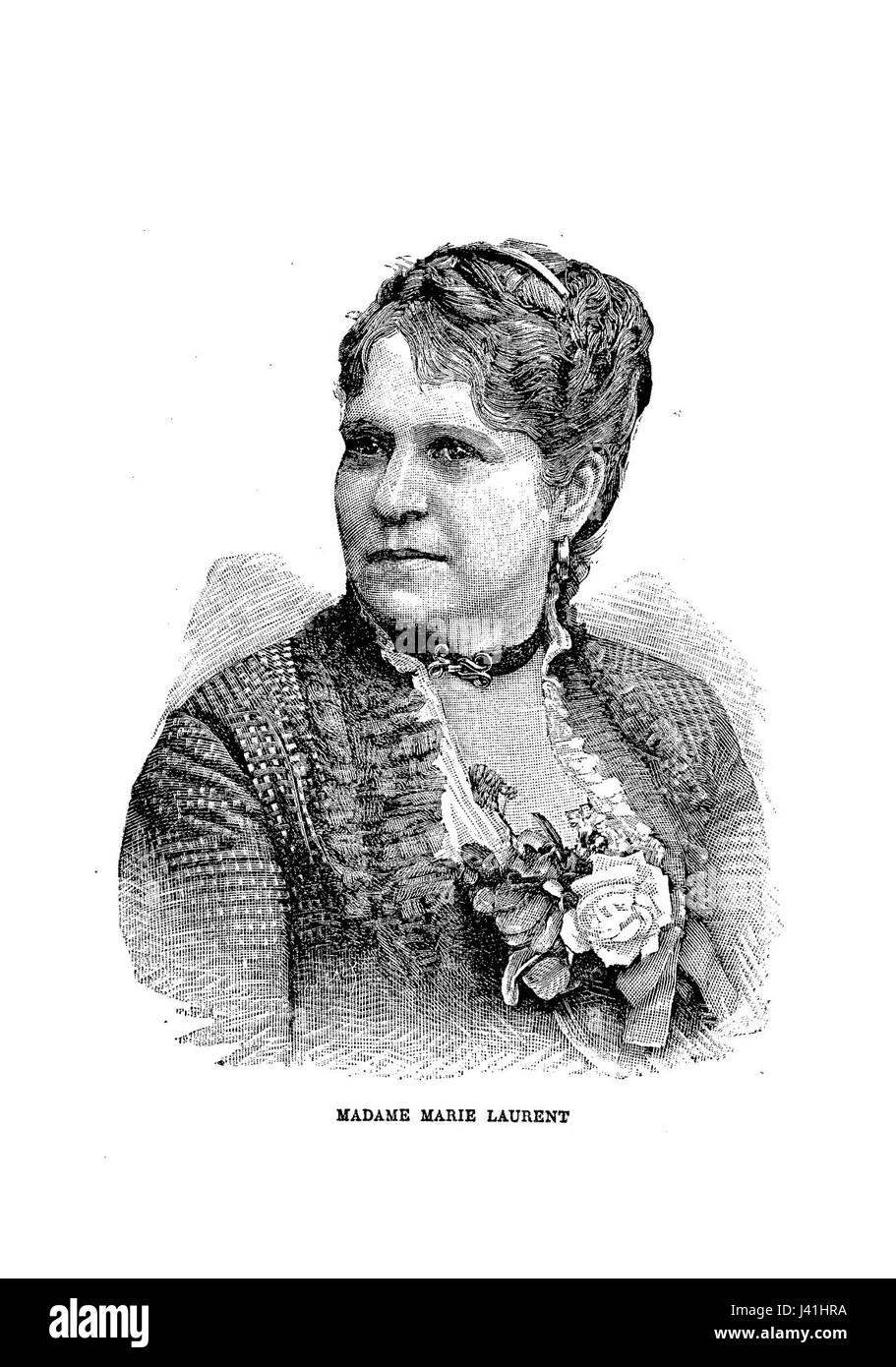 Marie Laurent war eine französische Schauspielerin, die für ihre Auftritte in Film und Theater bekannt war. Sie war von Anfang bis Mitte des 20. Jahrhunderts aktiv und trug zu französischen Kino- und Bühnenaufführungen bei. Stockfoto