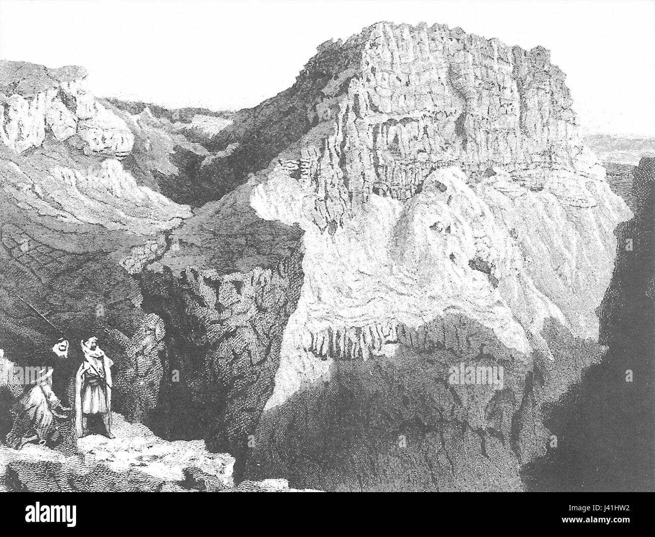 Masada ist eine alte Festung in Israel, die für ihre historische Bedeutung während der jüdisch-römischen Kriege bekannt ist. Die Stätte ist ein Symbol des Widerstands und ein UNESCO-Weltkulturerbe. Stockfoto