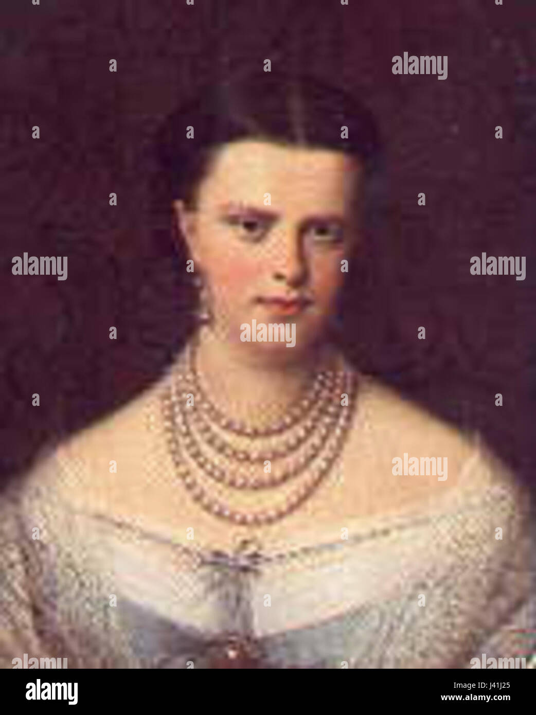 Der Name MariaClothildeSavoye bezieht sich auf Maria Clotilde von Savoyen, eine italienische Prinzessin, die 1843 geboren wurde. Sie war die Tochter von König Viktor Emanuel II. Von Italien und heiratete Prinz Napoleon Bonaparte. Für eine detaillierte Beschreibung ist ein weiterer Kontext erforderlich. Stockfoto