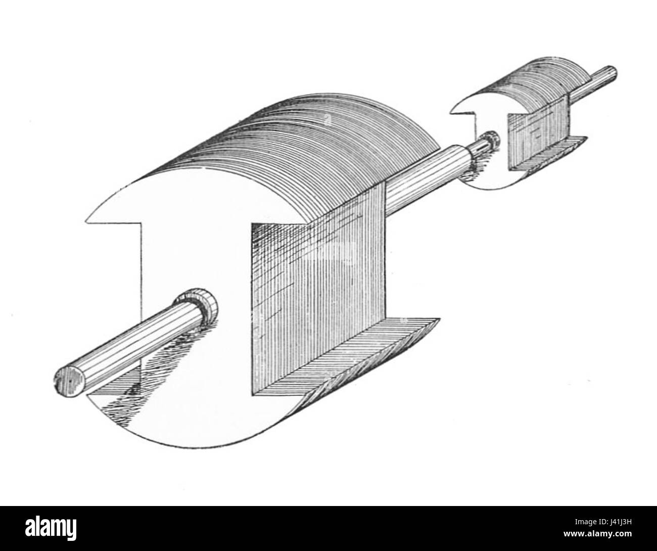 Magneto aufgeregt Dynamo, Rotor (Rankin Kennedy, Elektroinstallationen, Bd. III, 1903) Stockfoto