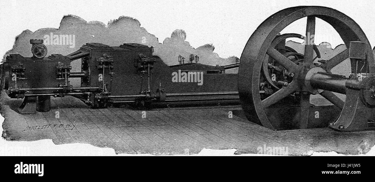 McIntosh & Seymour Tandem compound-Motor (neuen Katechismus der Dampfmaschine, 1904) Stockfoto