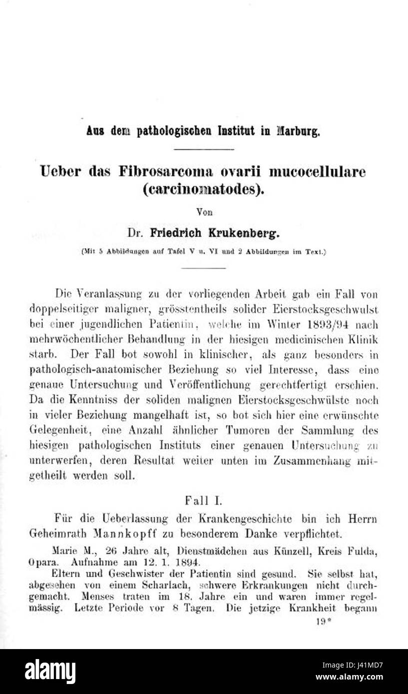 Krukenberg ist wahrscheinlich eine Referenz auf eine Person oder einen Ort. In historischen Zusammenhängen kann es sich auf einen Militäroffizier oder eine historische Figur beziehen, aber für weitere Details wäre ein weiterer Kontext erforderlich. Stockfoto