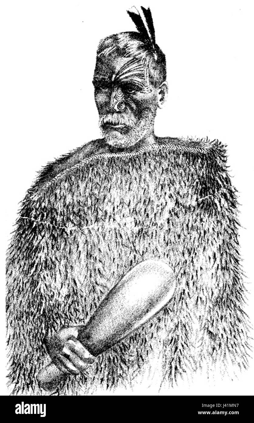 MaoriChief19C Stockfoto