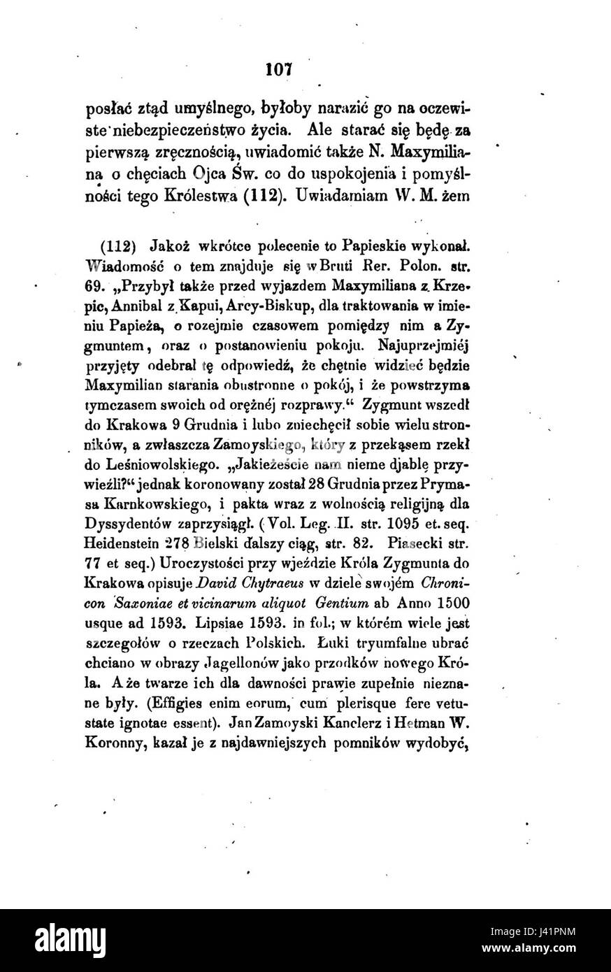 „Listy Annibala z Kapui“ von Przezdziecki ist eine historische Briefsammlung, die Einblicke in die politischen und gesellschaftlichen Ereignisse der Zeit bietet, insbesondere aus der Perspektive von Annibal von Capua. Stockfoto