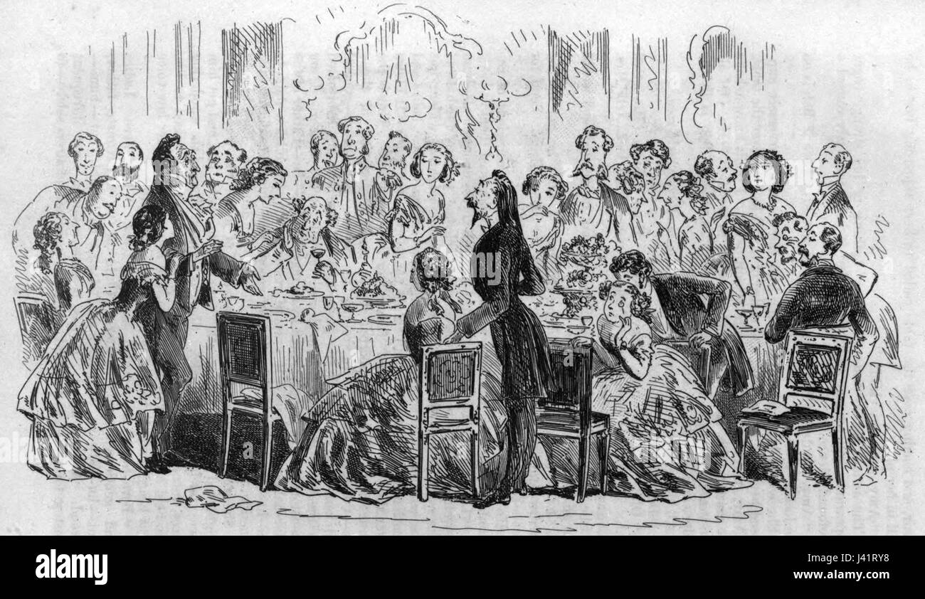 Little Dorrit eine unerwartete nach Tischrede Stockfoto