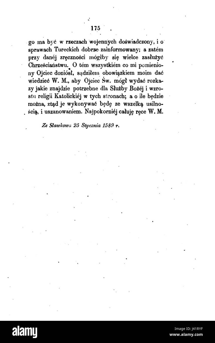 Listy Annibala z Kapui ist ein Werk von Przezdziecki aus dem Jahr 1773, das historische Briefe oder Korrespondenz präsentiert, die Einblicke in die europäische Geschichte des 18. Jahrhunderts geben. Stockfoto