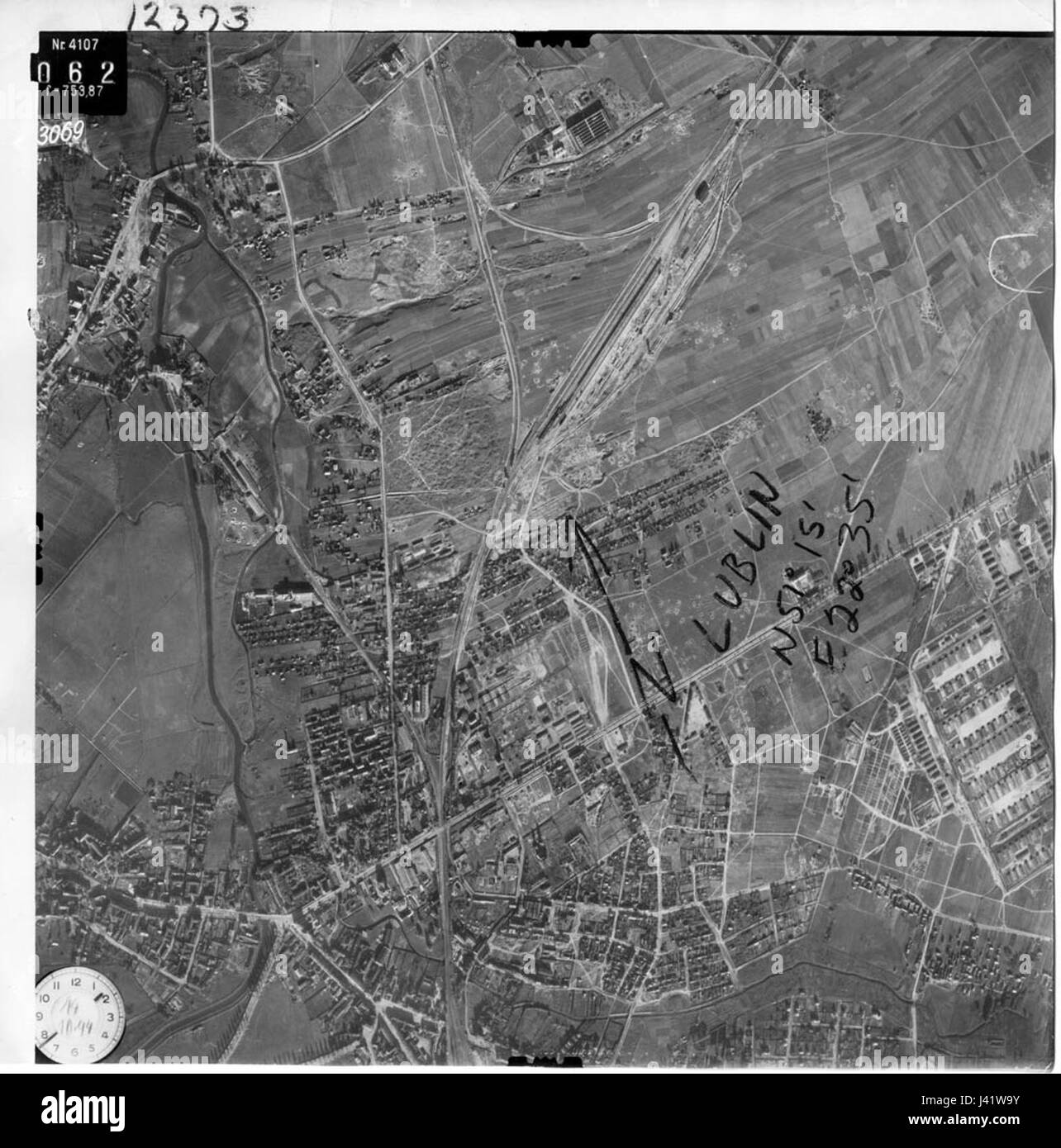 Das Lublin College Park Archive 005 bezieht sich auf eine bestimmte Archivsammlung in Lublin, die möglicherweise mit Bildungsgeschichte oder lokalem Erbe zusammenhängt. Stockfoto