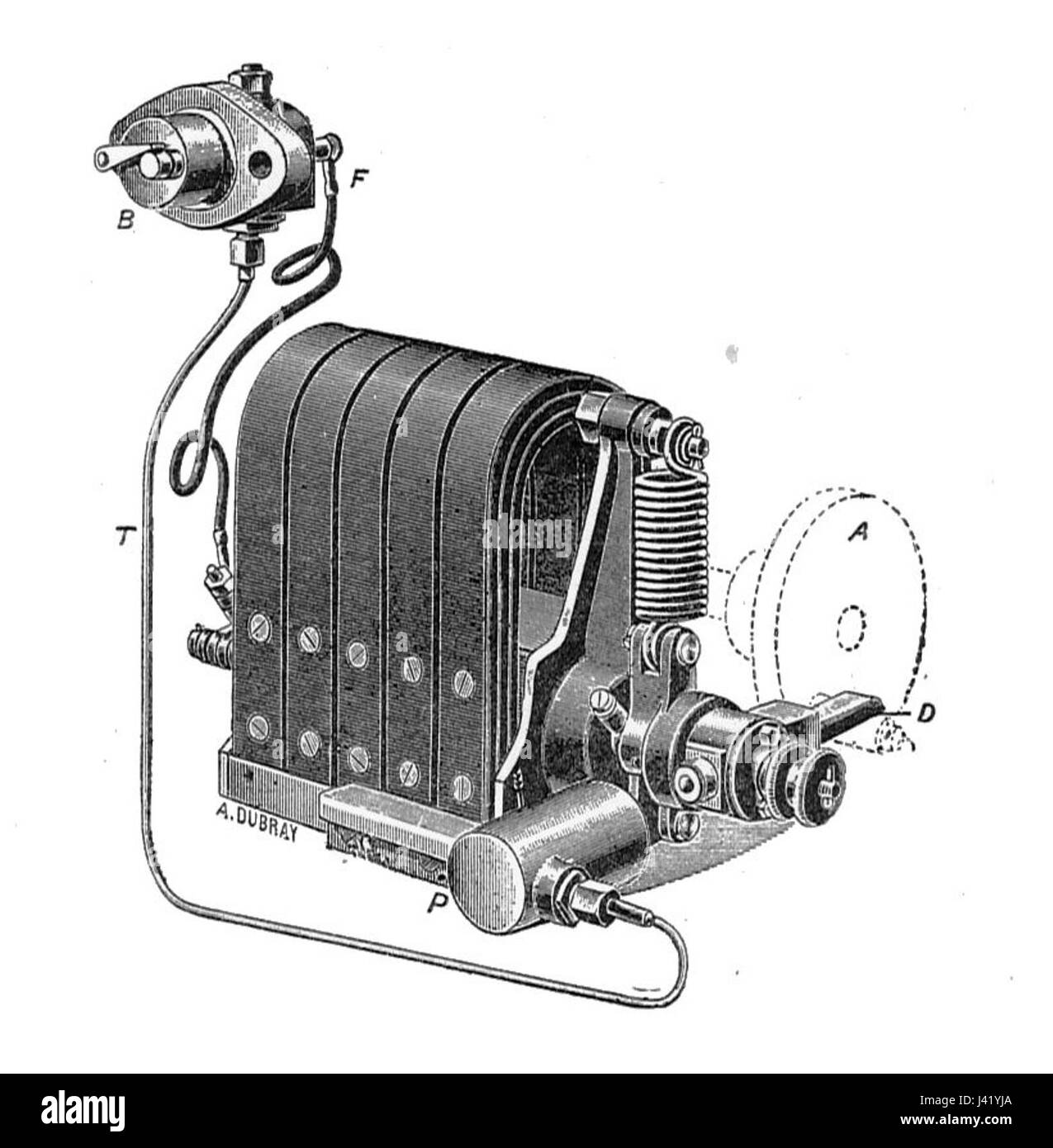 Niederspannungs-Magnetzündung (Rankin Kennedy, modernen Motoren, Bd. II) Stockfoto