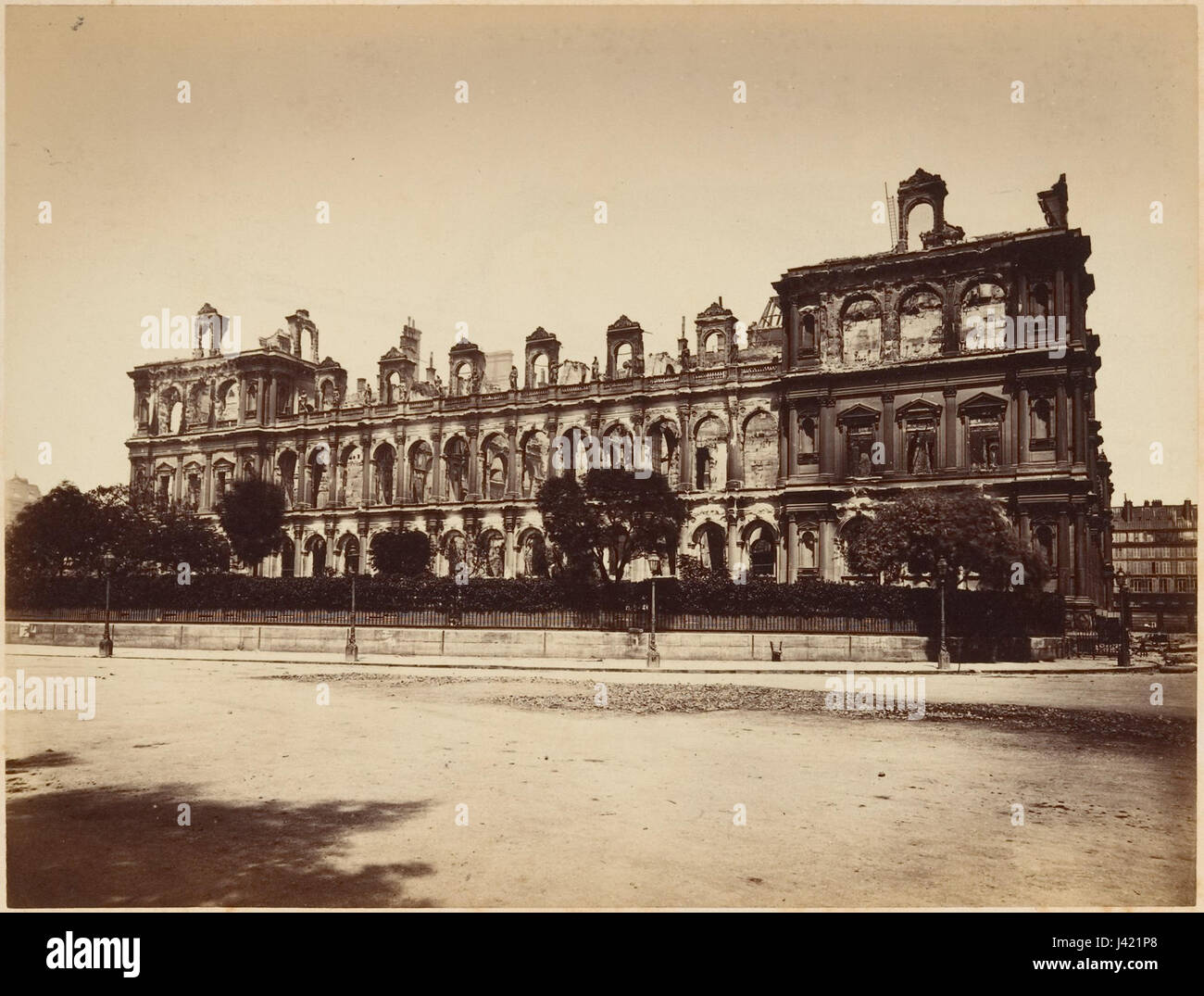 Les Ruines de Paris et de ses Environs 1870 1871, Cent Fotografien, Premier Volumen. DP161578 Stockfoto