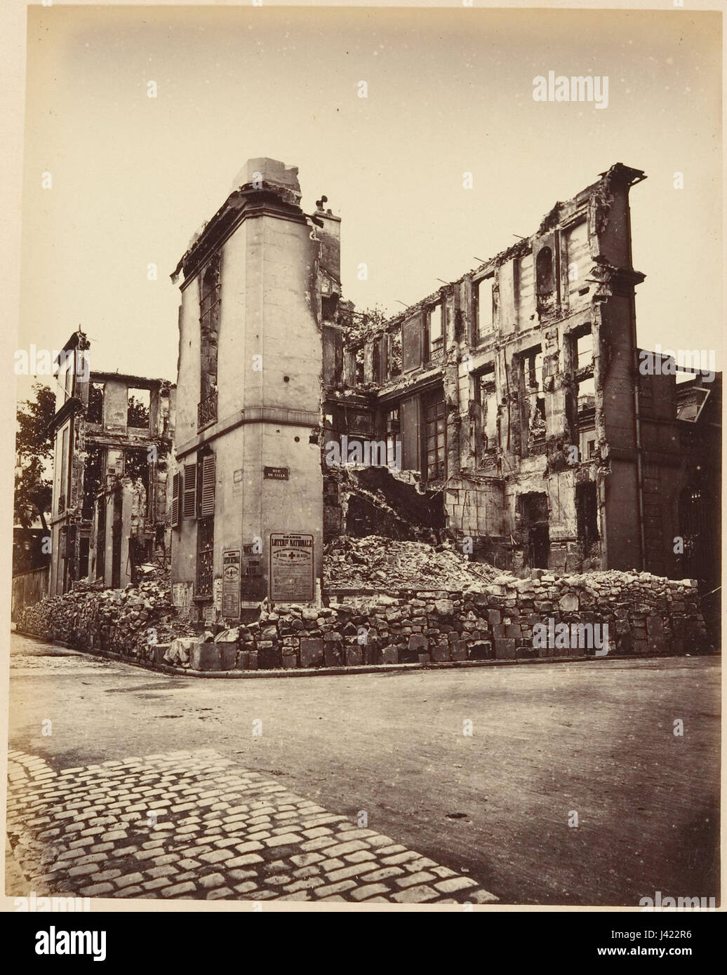 Les Ruines de Paris et de ses Environs 1870 1871, Cent Fotografien, Premier Volumen. DP161602 Stockfoto