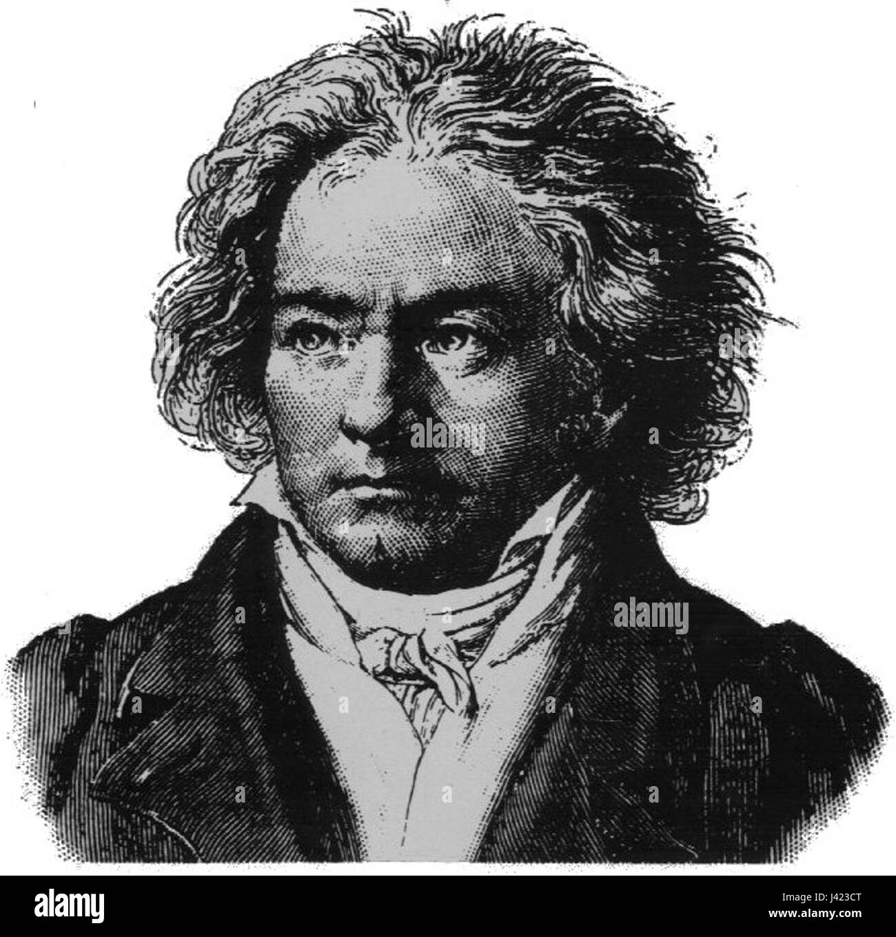 Ludwig van Beethoven (1770–1827) war ein bekannter deutscher Komponist und Pianist, der für seine Sinfonien, Sonaten und andere musikalische Werke bekannt war. Seine Kompositionen revolutionierten die klassische Musik und trugen maßgeblich zur westlichen Musiktradition bei. Stockfoto Ludwig van Beethoven (1770–1827) war ein bekannter deutscher Komponist und Pianist, der für seine Sinfonien, Sonaten und andere musikalische Werke bekannt war. Seine Kompositionen revolutionierten die klassische Musik und trugen maßgeblich zur westlichen Musiktradition bei. Stockfoto