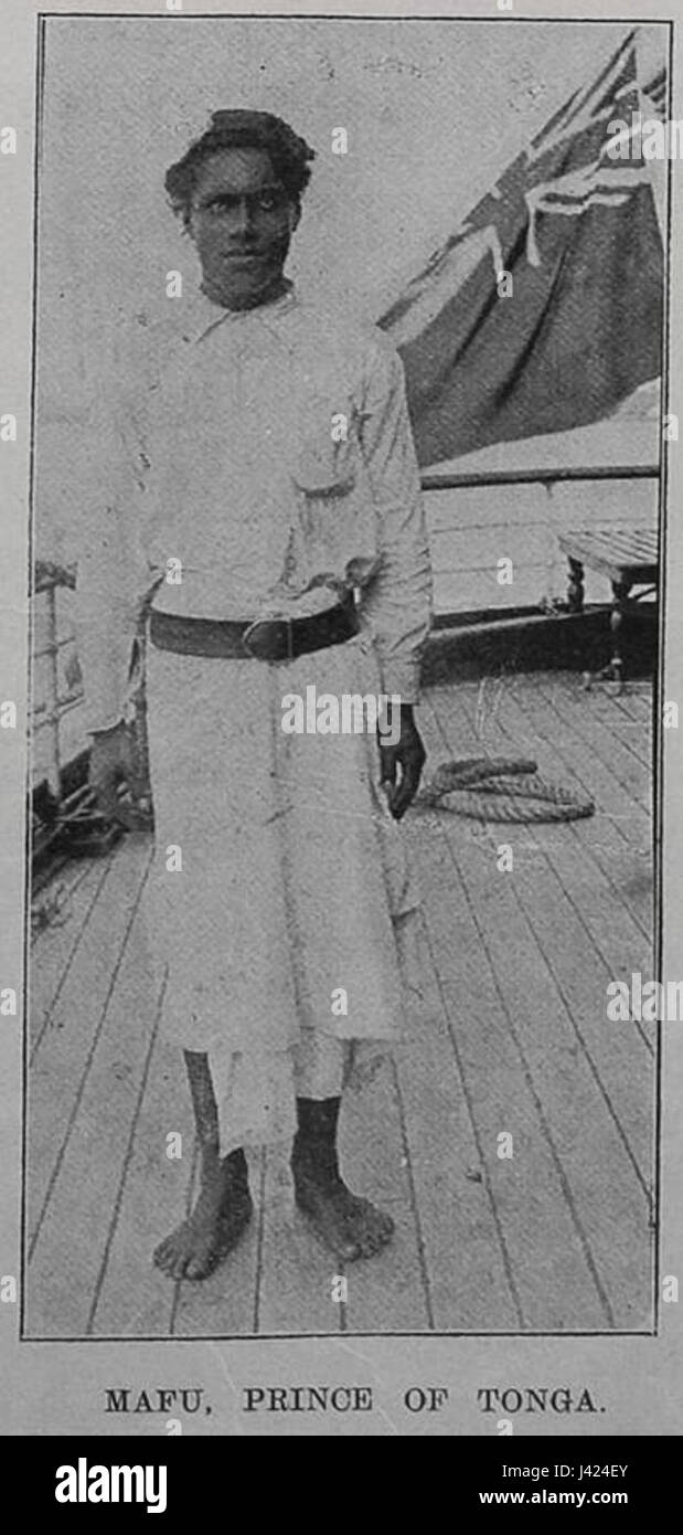 Mafu, Prinz von Tonga, Auckland Weekly News, 31. August 1900 Stockfoto