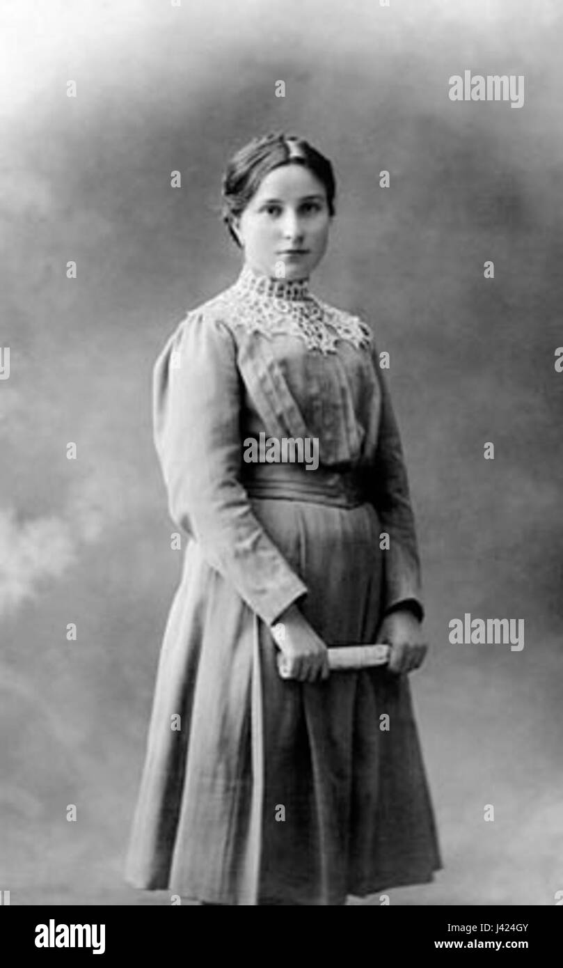 Maria Valtorta war eine italienische Schriftstellerin, die vor allem für ihre geistlichen und religiösen Schriften bekannt war, insbesondere für ihre Arbeit über das Leben Jesu, die Einblicke in biblische Ereignisse aus persönlicher Perspektive gab. Stockfoto